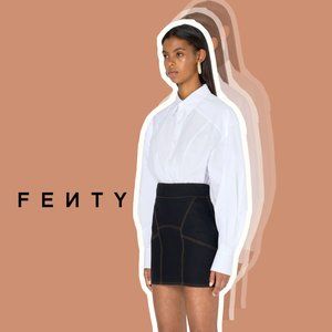 Fenty Denim Mini Skirt | Rihanna Current Season